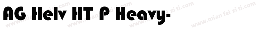 AG Helv HT P Heavy字体转换